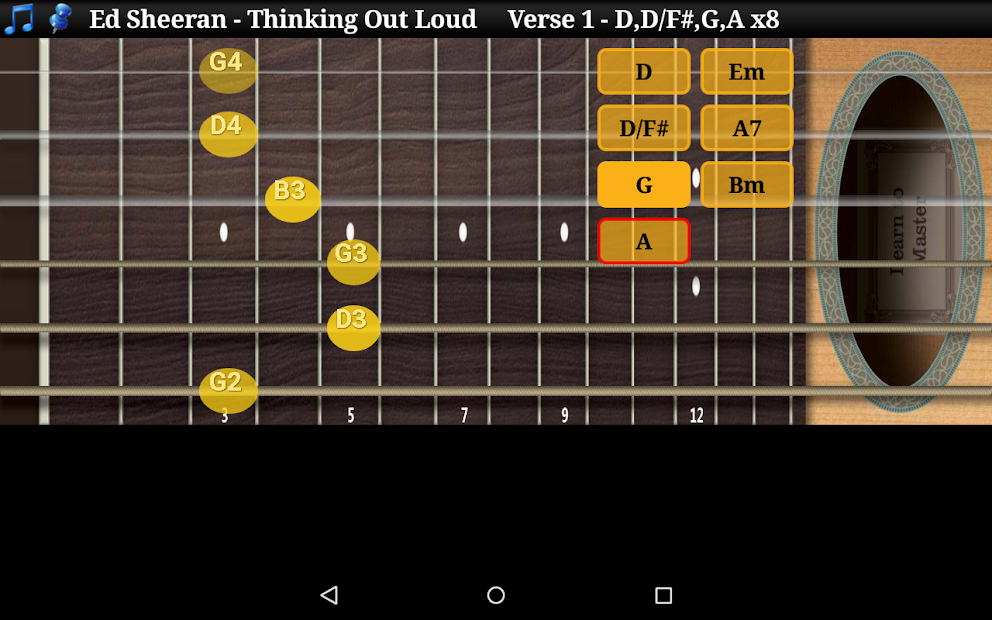 Screenshot 16 escalas y acordes de guitarra android