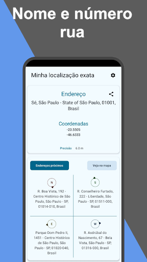 Visualização do aplicativo
