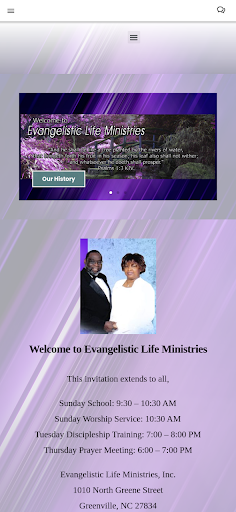 Evangelistic Life Ministries Screen 2