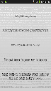 Gothic Fonts for FlipFont Screenshot