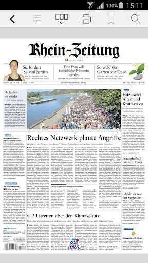Android application E-Paper der Rhein-Zeitung screenshort