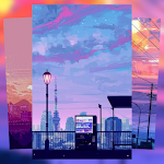 Cover Image of ダウンロード Anime Aesthetic City Wallpaper 3.0 APK