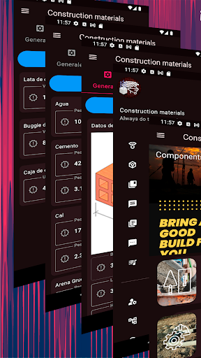 Android application Materiales para construcción screenshort