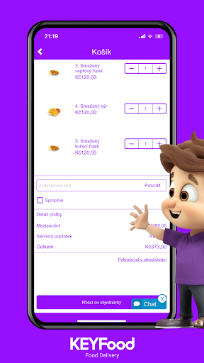 KEYFood: Food Delivery Screen 2