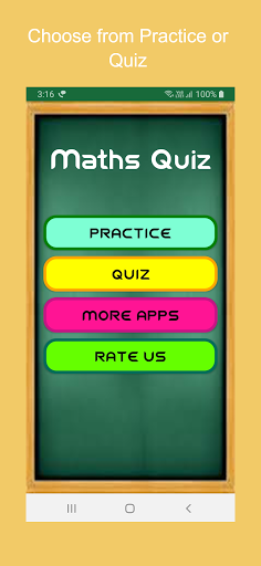 Android application Math Quiz: Practice with Test screenshort