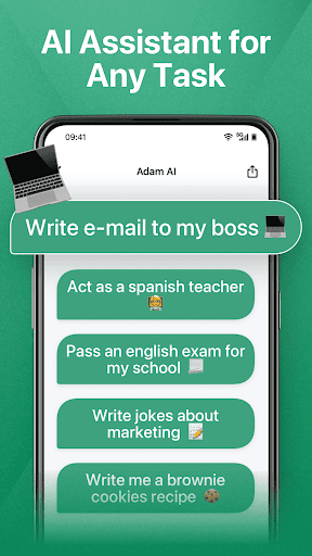 Adam: AI Chatbot Screen 2