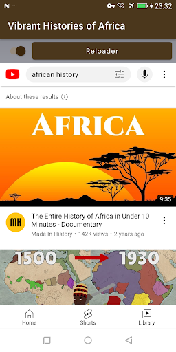 Android application African Heritage screenshort