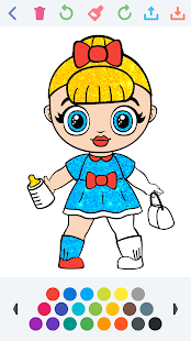 Doll Coloring Game for girls Varies with device APK screenshots 15