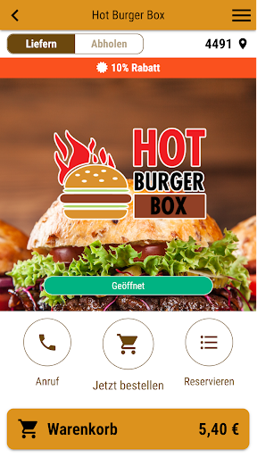 Hot Burger Box Screen 2