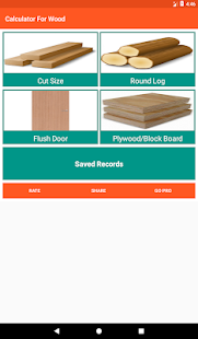 Calculator For Wood Screenshot