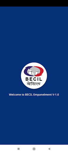 Android application BECIL Empanelment screenshort