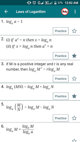 Math Formula with Practice 5.8 APK + Mod (Uang yang tidak terbatas) untuk android