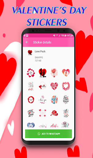 Heart Love Stickers WAstickers Screen 3