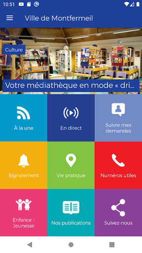 Android application Montfermeil screenshort