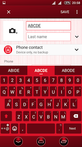 Vertical Stripes Red XZ Theme