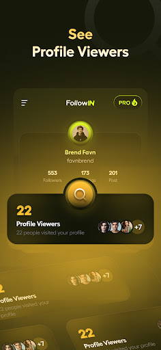 Android application FollowIn - Followers Tracker screenshort