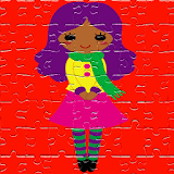 Fashion Design girl Jigsaw icon