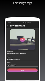 Galaxy S10/S20/Note 20 Edge Music Player Screenshot