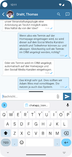 TecArt Chat Screen 3