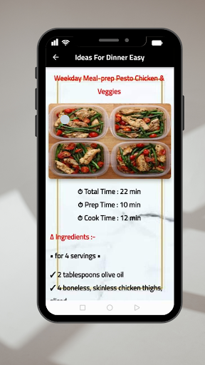 Ideas For Dinner Screen 3