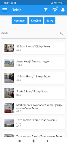 Android application Teklip screenshort