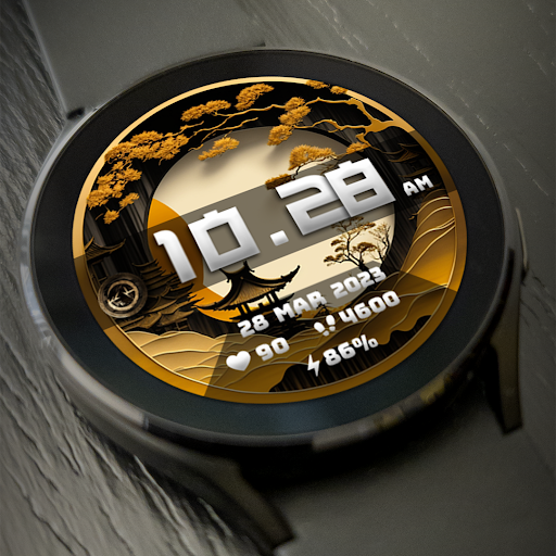Golden Week Watch Face FLW055 Screen 2
