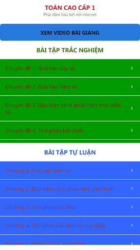 Trắc nghiệm toán cao cấp 1