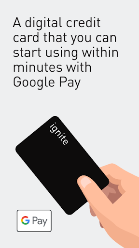 Android application ignite Credit Card screenshort