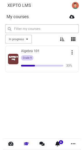 Xepto LMS Screen 2