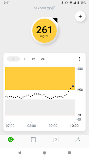 Dexcom ONE+ Screen 3