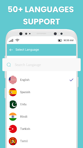 English Arabic Voice Typing KB Screen 3