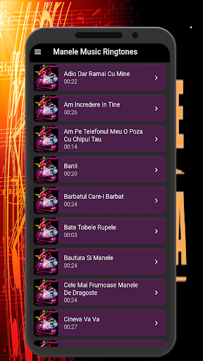 Android application Manele music ringtones screenshort