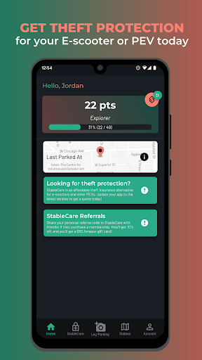 Android application Stable: PEV Theft Protection screenshort