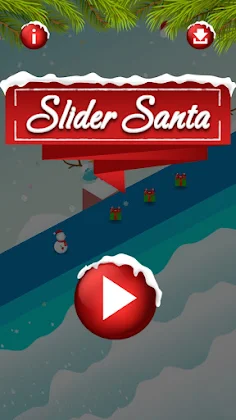 Santa Snow Game Run Christmas - Screenshot 1