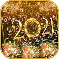 Фон клавиатуры Fireworks 2021