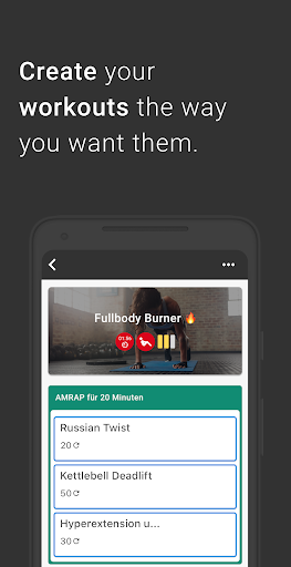 Android application Müller's Gym Training screenshort