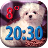 Puppies Clock Weather Widget icon