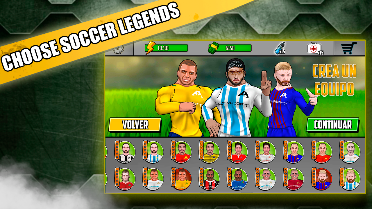 Android application Soccer Legends Fighter screenshort