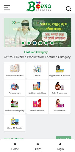 Android application Borno Pharmacy screenshort