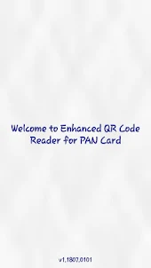 PAN QR Code Reader