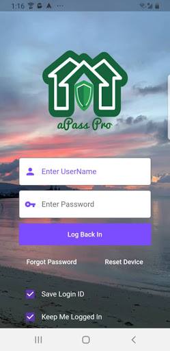 Android application aPassPro Security screenshort