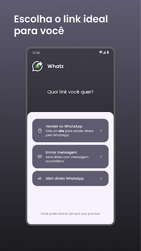 Criar link para Whats e Loja Screen 2