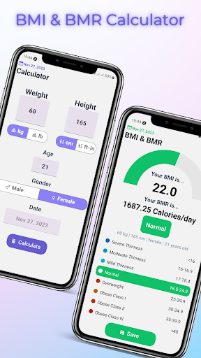 BMI Calculator: Ideal Weight Screen 2