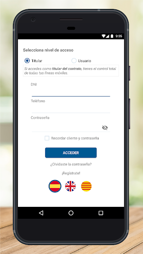 Android application Smart Movil screenshort