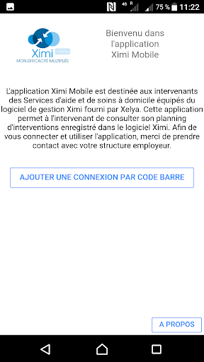Android application Ximi mobile intervenant screenshort