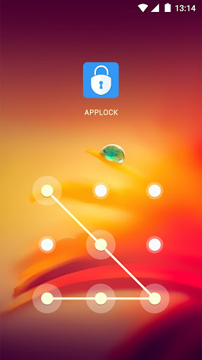 Android application AppLock Theme Green Dewdrop screenshort