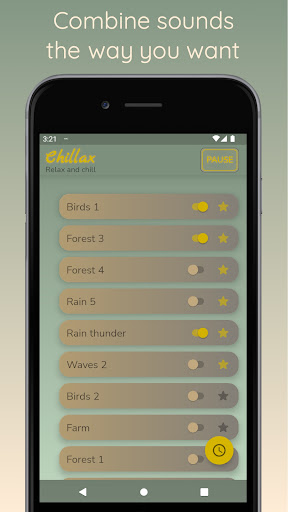 Android application Chillax screenshort