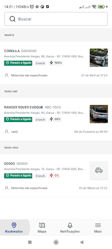 TL Box Telematics Screen 2