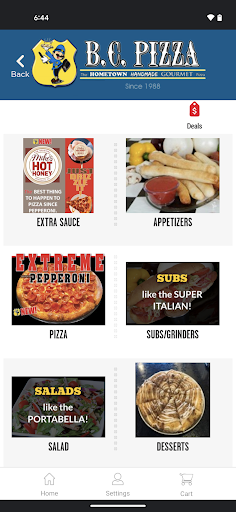 Screenshot of BC Pizza Dorr