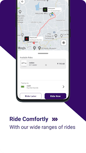 Bishnu Cabs Screen 2